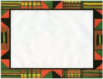 kente cloth clip art border-color by A Plus Activities | TPT