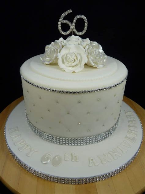 Diamond Wedding Anniversary Cake | Wedding anniversary cakes, 60th anniversary cakes, 60 wedding ...