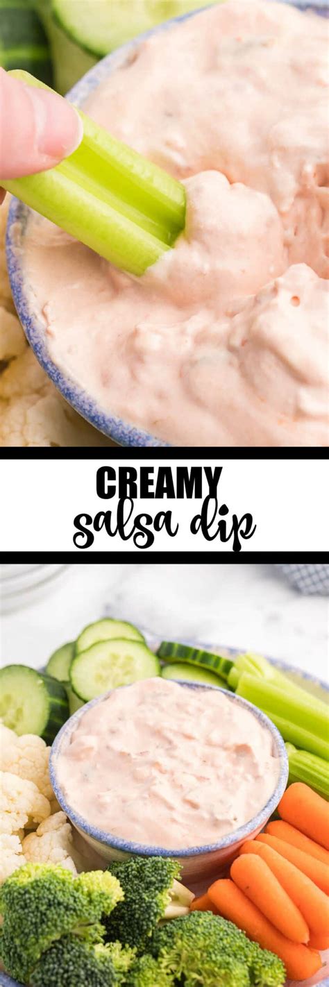 Creamy Salsa Dip Recipe {3 Ingredients} - Simply Stacie