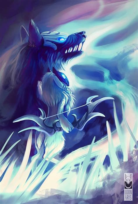 Kindred Fanart by Loonaris on DeviantArt | Wallpaper, Lendas, League of ...