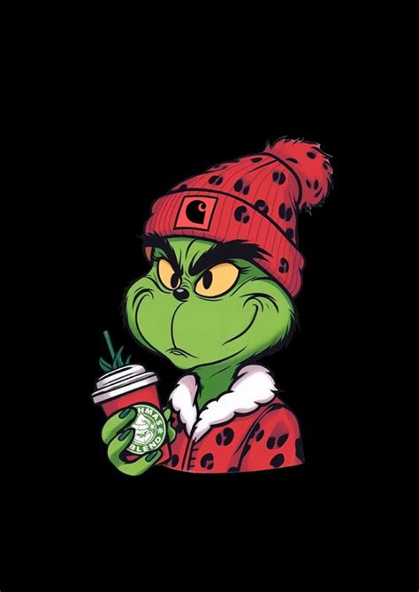 Grinch Coffee PNG - Etsy