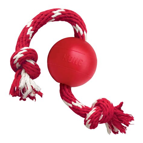 KONG Ball w/Rope Dog Toy, Small | Petco