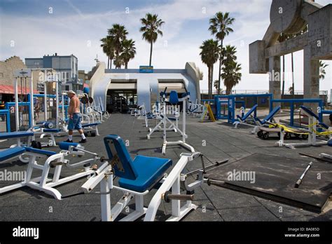 Muscle Beach Venice beach Los Angeles California USA Stock Photo - Alamy