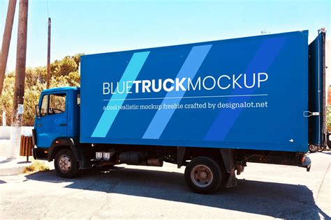 Free Mockup - Truck Signage - Commercial Use Fonts & Graphics Freebies