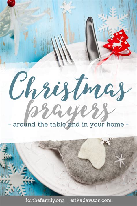 Around the Table :: 8 Christmas Prayers for the Family - for the family