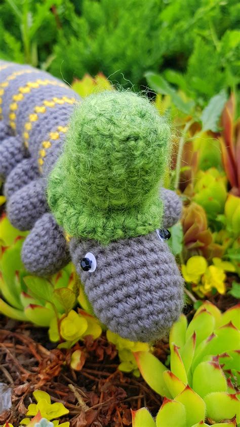 Crochet Worm Amigurumi Toy Crochet Millipede Knitted | Etsy