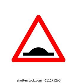 Speed Bump Sign Stock Vector (Royalty Free) 611175260 | Shutterstock