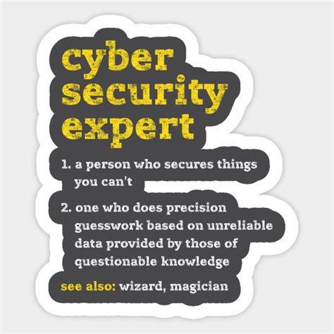 Funny Cyber Security Definition Distressed Computer Geek - Cyber ...