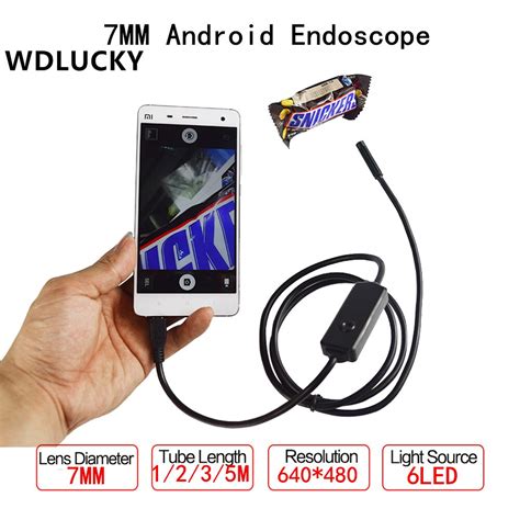 USB Endoscope 6 LED IP67 Waterproof Camera Endoscope1M/2M/3.5M/5M Mini Endoscope Camera Mirror ...