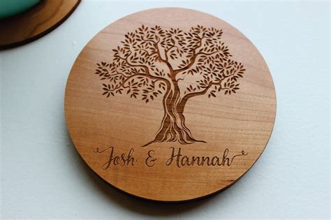 Personalized Coaster Set, Custom Coasters, Wood Coasters, Real Estate ...