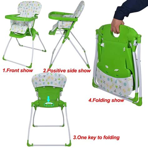 Baby Portable Foldable Folding High Chair Portable Baby Highchair - Buy Portable High Chair ...