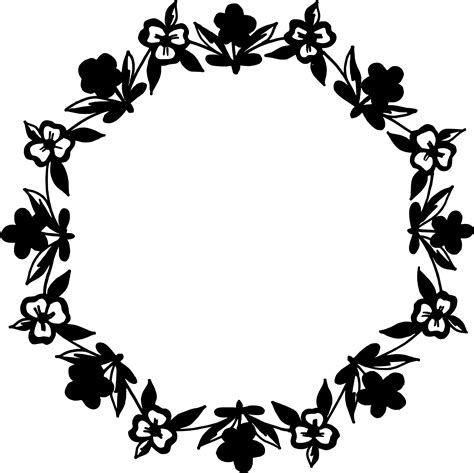 10 Circle Floral Frame Vector (PNG Transparent, SVG) | OnlyGFX.com