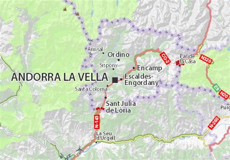 MICHELIN Andorra la Vella map - ViaMichelin