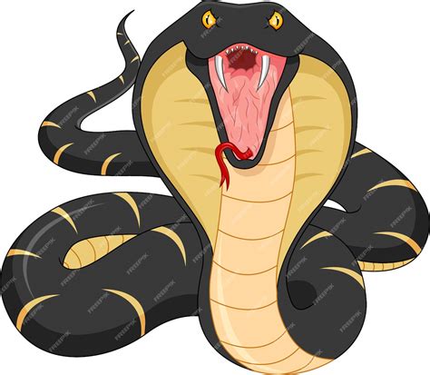 Premium Vector | Angry snake cartoon