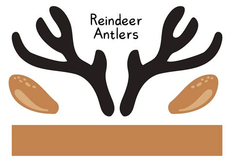 Printable Reindeer Antlers