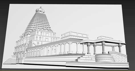 Brihadeeswarar Temple Sketches