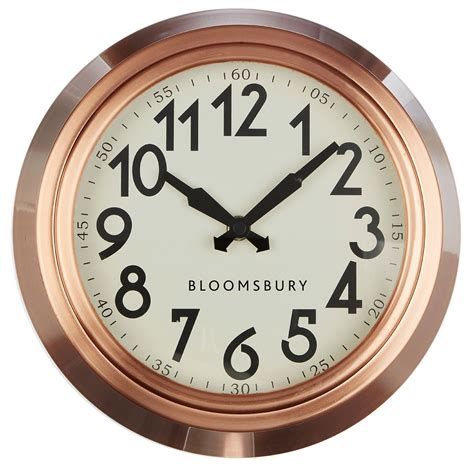 Copper Wall Clock | Modern & Contemporary Furniture