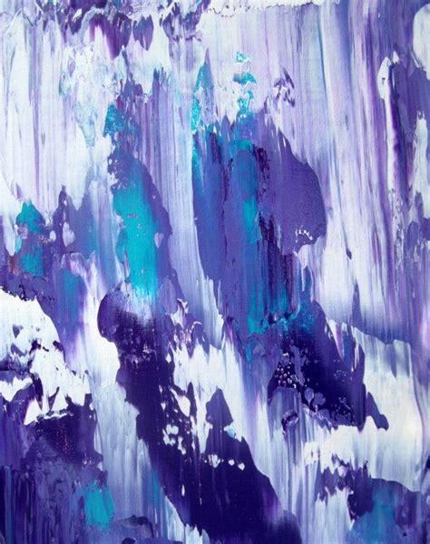 Purple and Teal Abstract by Jennifer Flannigan - gorgeous! | Purple painting, Abstract, Teal art