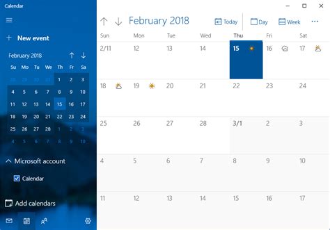 Desktop Calendar Windows 10