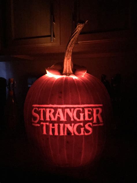 Carved my pumpkin today in honor of Season 2! : r/StrangerThings