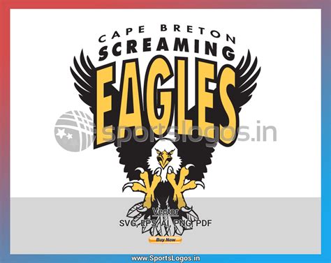 Cape Breton Screaming Eagles - Hockey Sports Vector SVG Logo in 5 formats - SPLN000683 • Sports ...