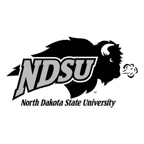 NDSU Bison Logo Black and White (2) – Brands Logos