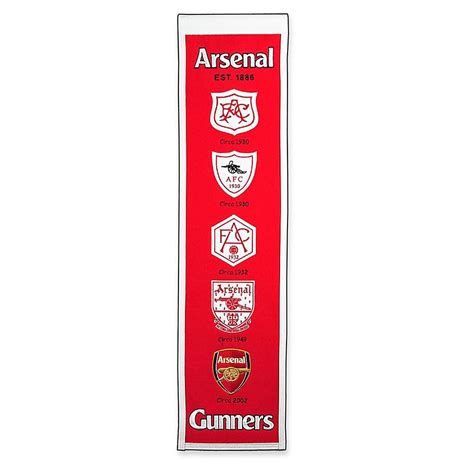 Arsenal Heritage Banner | Bed Bath & Beyond | Banner, Arsenal, Team names