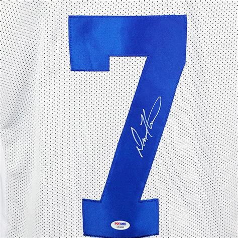 Drew Henson Signed Dallas White Football Jersey (PSA) — RSA