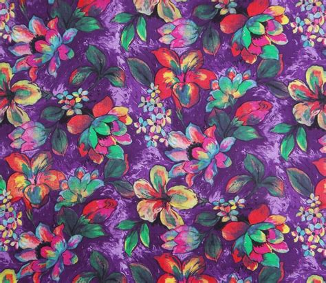 Purple Dressmaking Cotton Floral Printed Fabric 42” Wide Sewing By The Yard | eBay