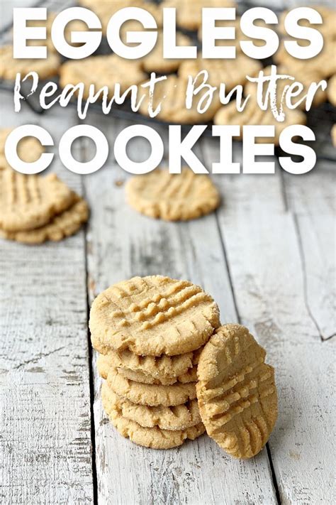 The BEST Eggless Peanut Butter Cookies Recipe - Keeping Life Sane