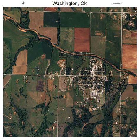 Aerial Photography Map of Washington, OK Oklahoma