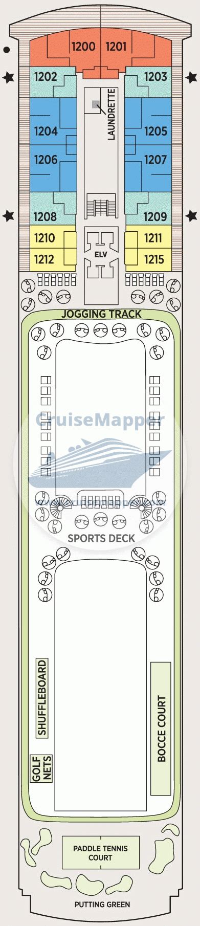 Seven Seas Explorer deck 12 plan | CruiseMapper