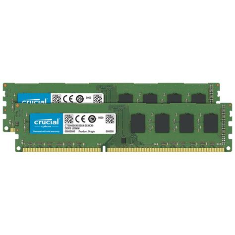 Micron CT2K102464BD160B 16GB DDR3 1600Mhz RAM Memory Black, Techinn