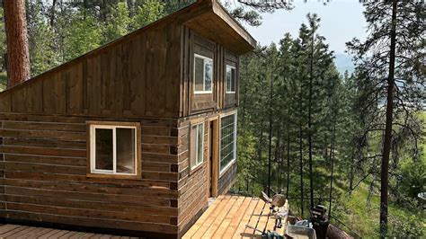 DIY Cabin! Start to Finish. - YouTube