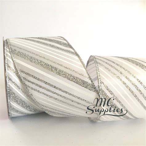 Wedding Ribbonwhite Ribbonwhite/silver Ribbonribbon for - Etsy