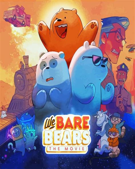 We Bare Bears Movie Poster - 5D Diamond Paintings - DiamondPaintings.SHOP