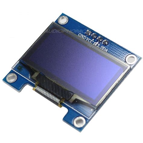 Ecran OLED 1.3" 128X64 SH1106 Blanc interface I2C - Audiophonics