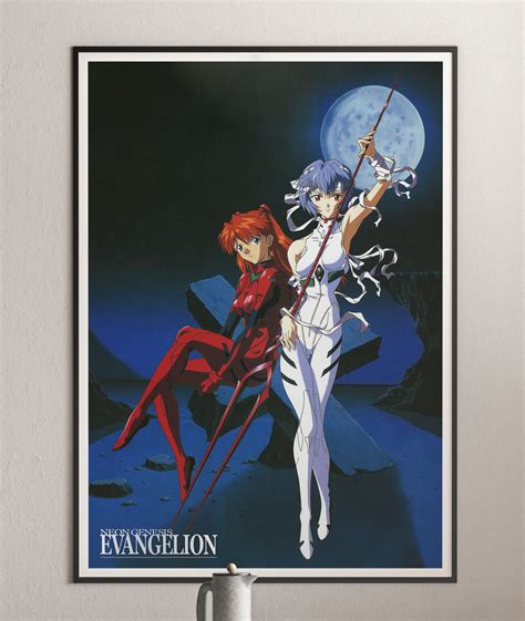 Asuka & Rei - Neon Genesis Evangelion, Mecha Anime Poster | Architeg Prints