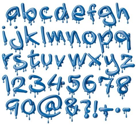 Buy Melting Blue Font - An Eternal Handmade Font Summer