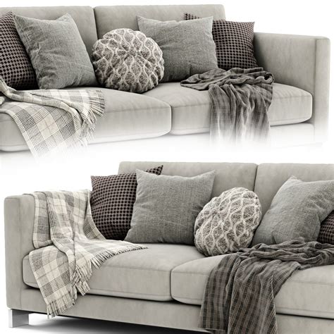 Molteni&c Reversi 2 Seats Sofa - 3D Model for VRay