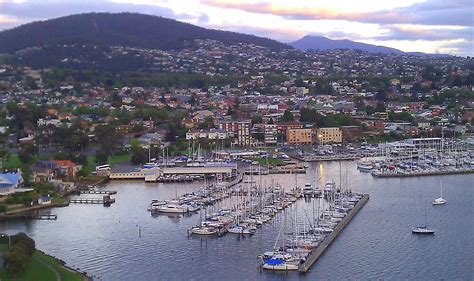 "Sandy Bay Marina - Hobart, Tasmania" by Nigel Butfield | Redbubble