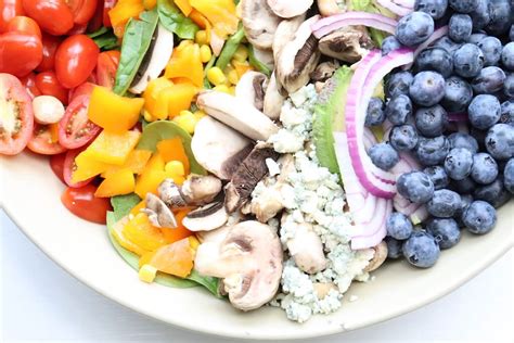 Rainbow Salad with White Mushrooms - The Produce Moms