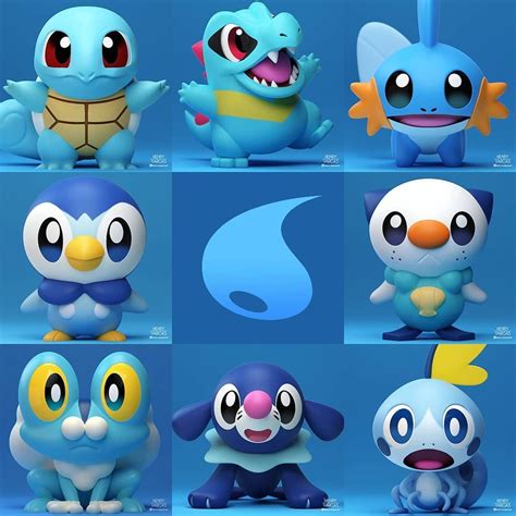 Henry Vargas on Instagram: “Water Starters 💧 Pick One . . . . #pokemon ...