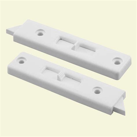 Prime-Line 2-9/16 in. White Vinyl Window Tilt Latch-F 2671 - The Home Depot