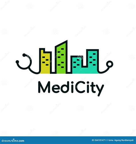 Medical City Vector Logo Template Stock Vector - Illustration of ...