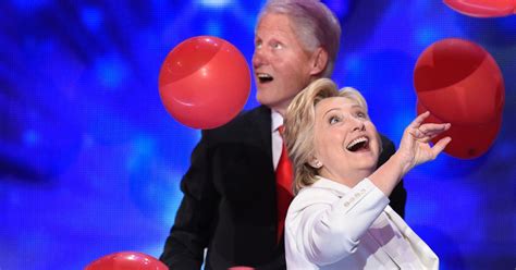 Hillary and Bill Clinton See Balloons, Respond With Childlike Glee