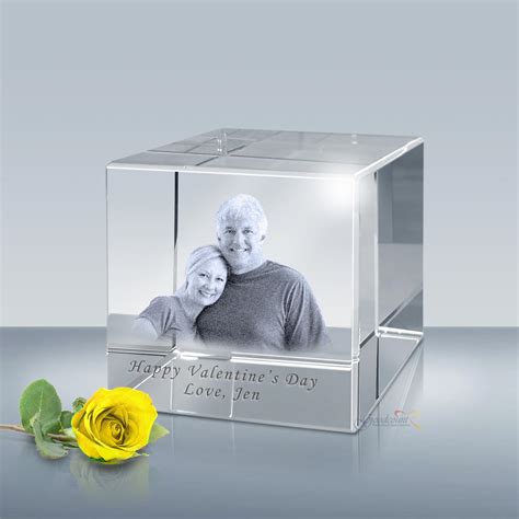 Laser Etched Crystal Photo Flat Cube – Goodcount 3D Crystal Etching Gift & Award