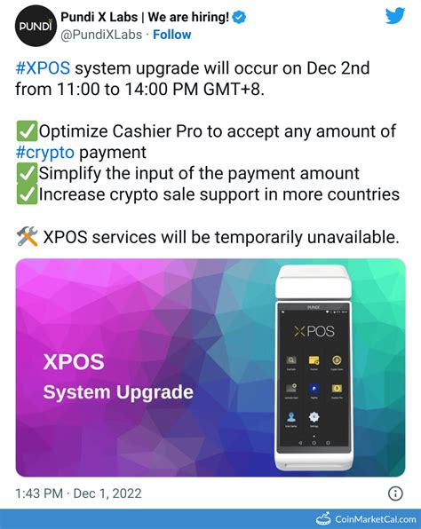 XPOS System Upgrade Pundi X Event | Coinpaprika