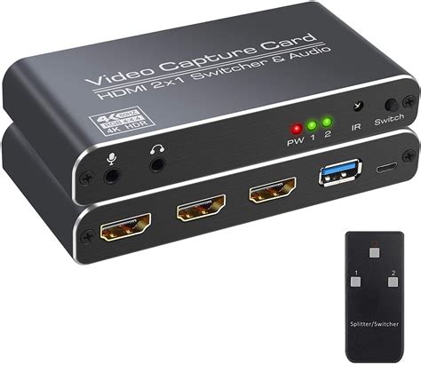 LiNKFOR Capture Card with Remote,HDMI Game Capture Card HDMI to USB 3.0 ...