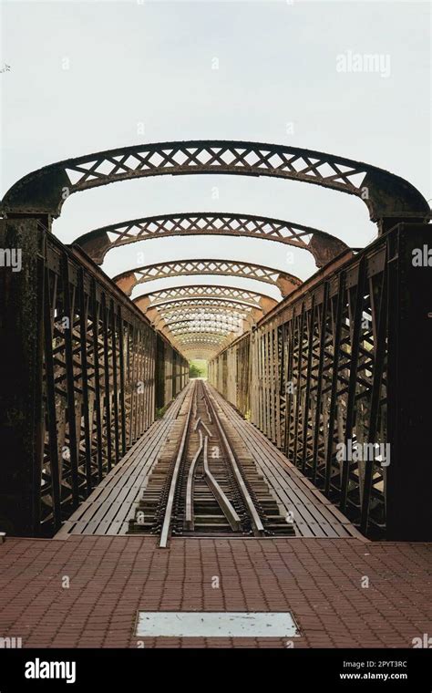 The Victoria Bridge history timeline since 1897 on the signboard in Kuala Kangsar Stock Photo ...